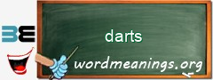 WordMeaning blackboard for darts